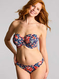 Ashley Bandeau Bikini Top in Liliflora Print