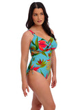 Pichola Underwire Twist Front Swimsuit with Adjustable Leg