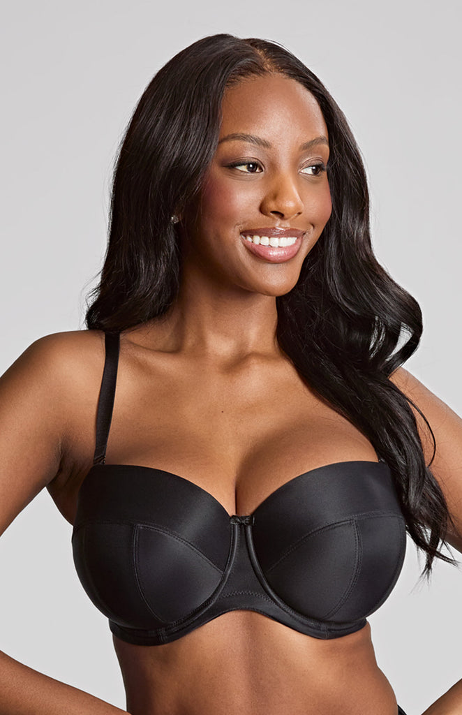 Alice Balcony Strapless Bra - Black