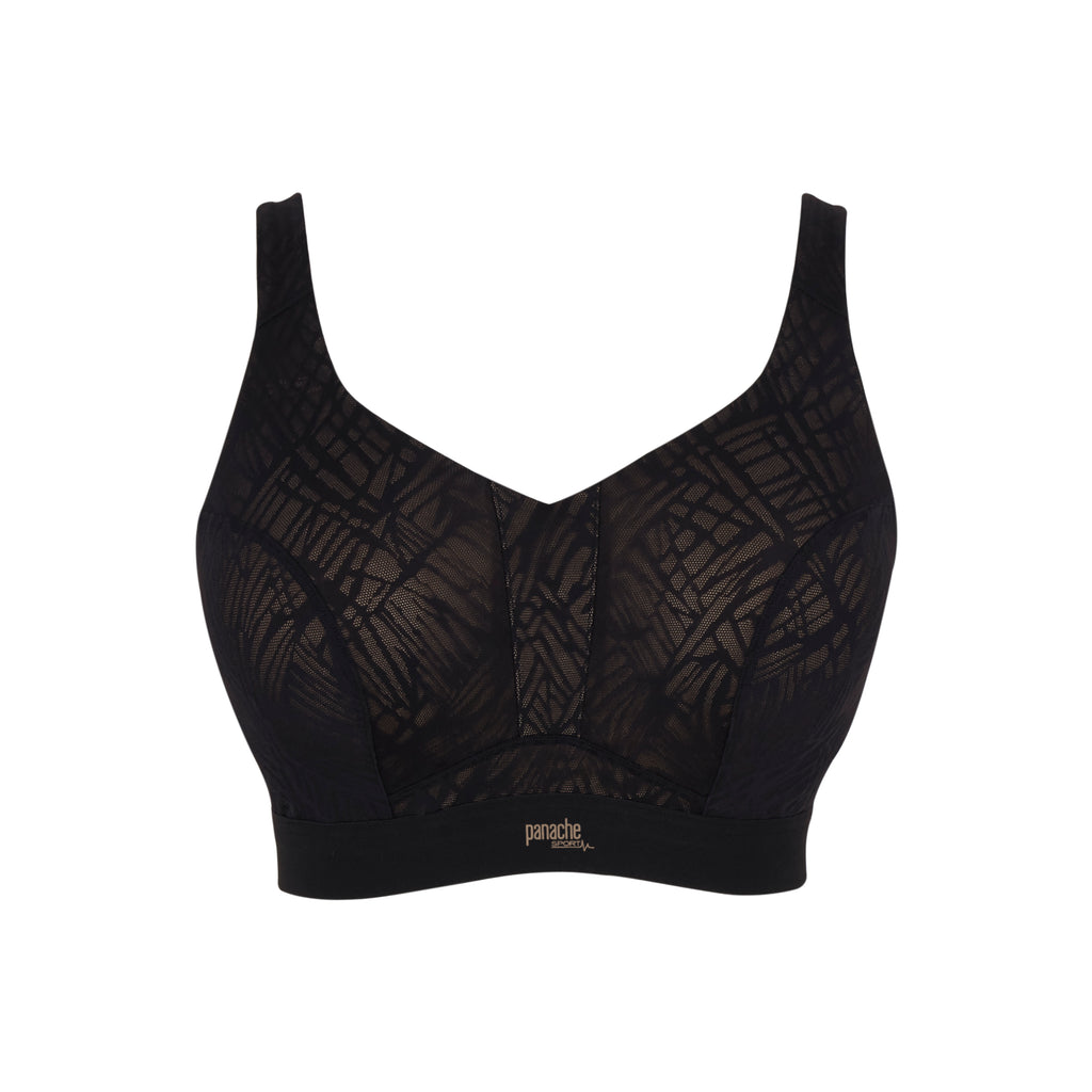 5022 Endurance Wired Sports Bra in Black/Latte