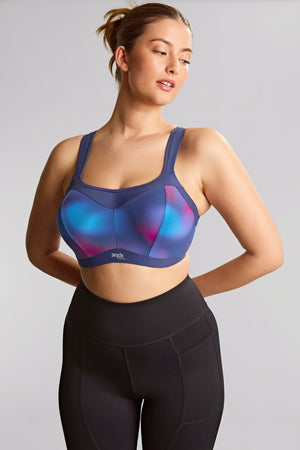 Power Underwire Sports Bra in Ombre Pink