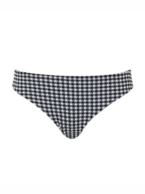 Classic Bikini Bottoms in Black Gingham