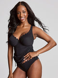 Spirit Selena Plunge Tankini Top in Black
