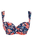 Bette Balcony Bikini Top in Liliflora Print