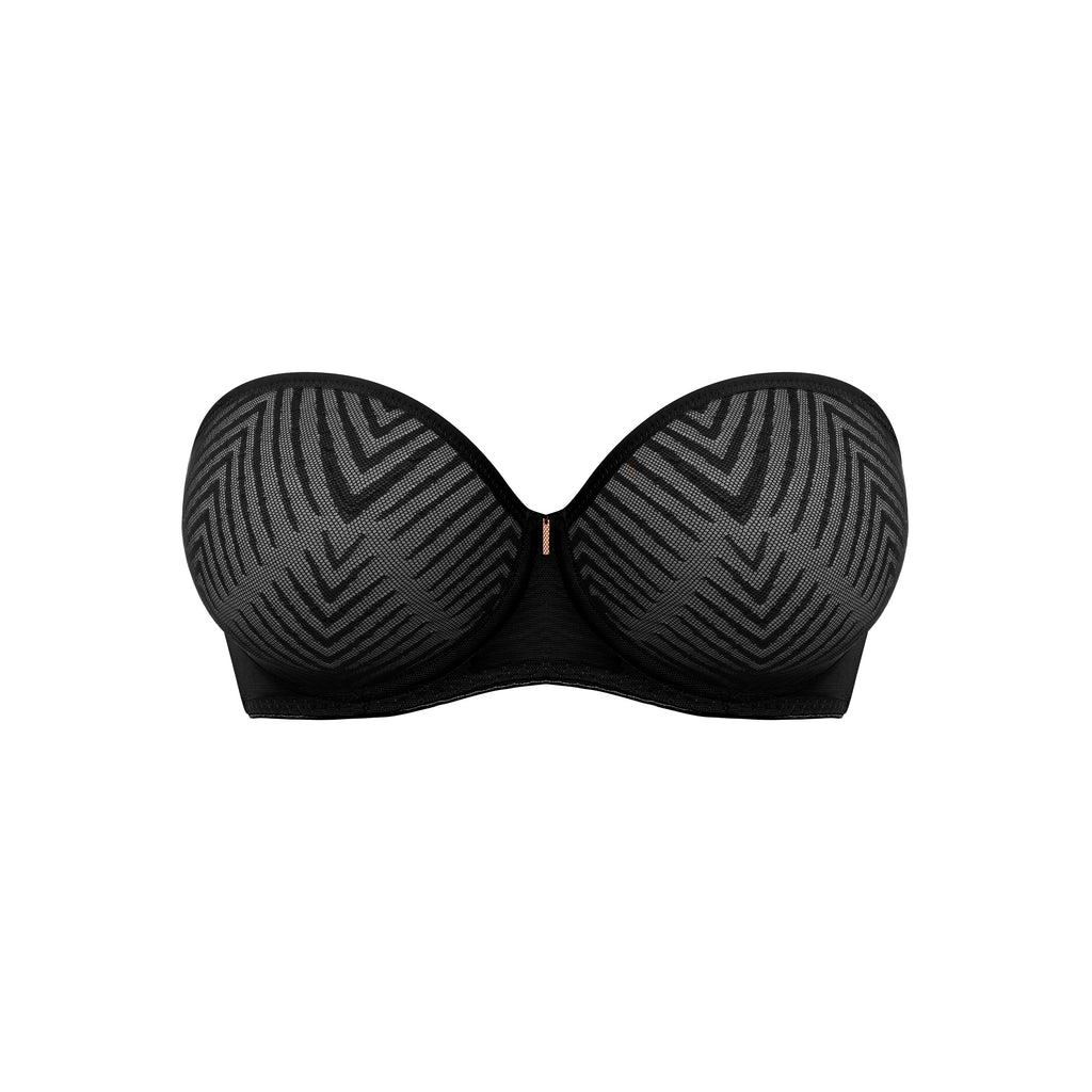Tailored Underwire Moulded Strapless Bra In Black