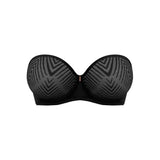 Tailored Underwire Moulded Strapless Bra In Black