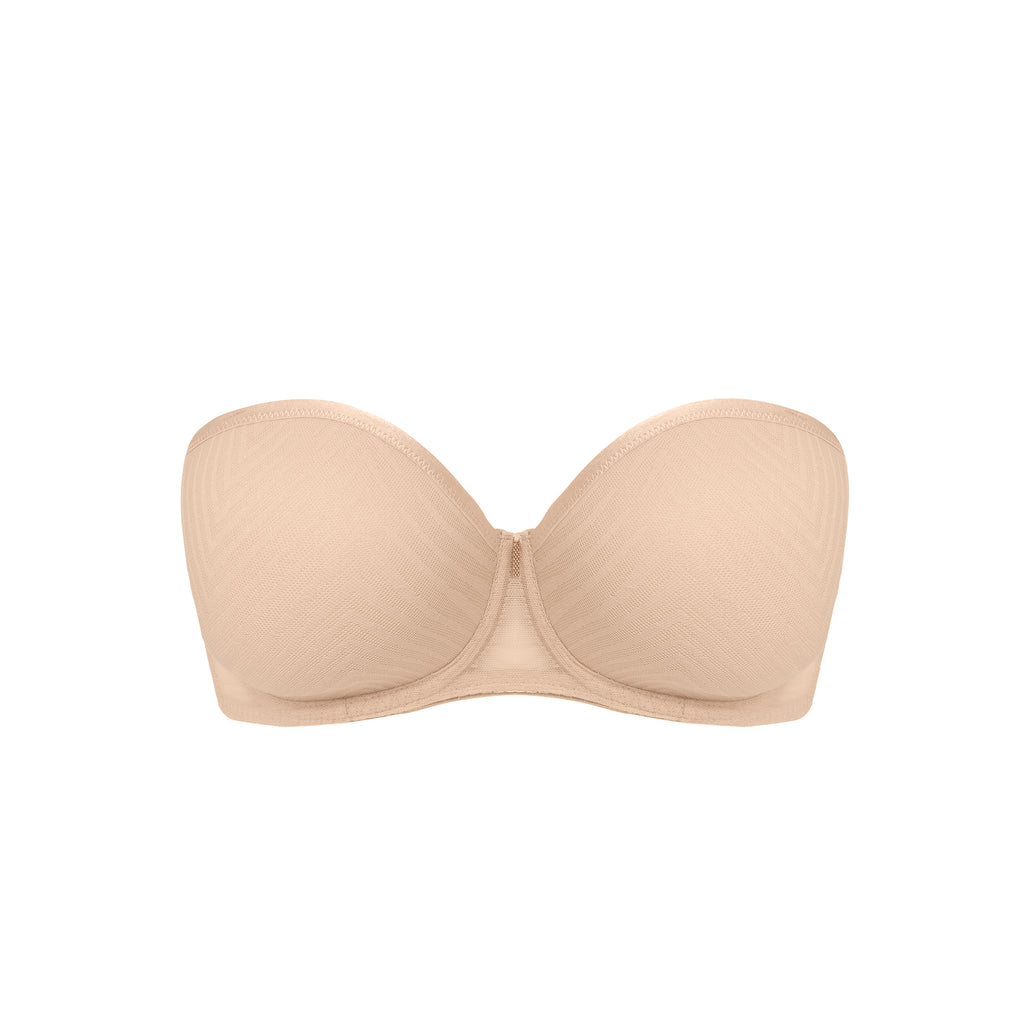 Tailored Underwire Moulded Strapless Bra In Natural Beige – Liza