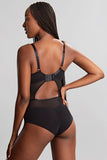 Tango Essence Plunge Bodysuit - Obsidian