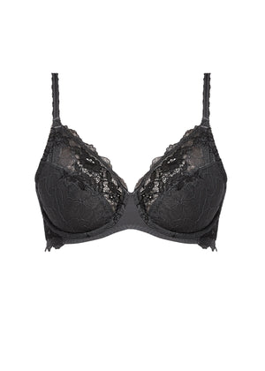 Lace Perfection Classic Underwire Bra in Charcoal