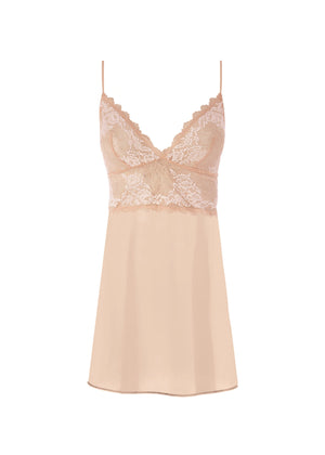 Lace Perfection Chemise in Cafe Creme