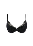 Raffine Plunge Bra in Black