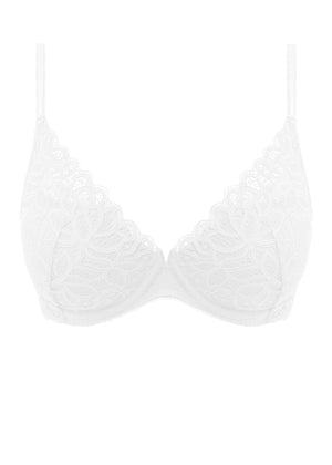Raffine Plunge Bra in White