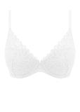 Raffine Plunge Bra in White