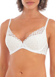 Raffine Plunge Bra in White