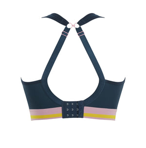 Panache Non Wire Padded Sports Bra in Retro Navy (In stock)