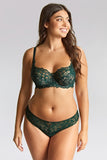 Allure Underwire Full Cup Bra - Forest Green