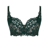 Allure Underwire Full Cup Bra - Forest Green