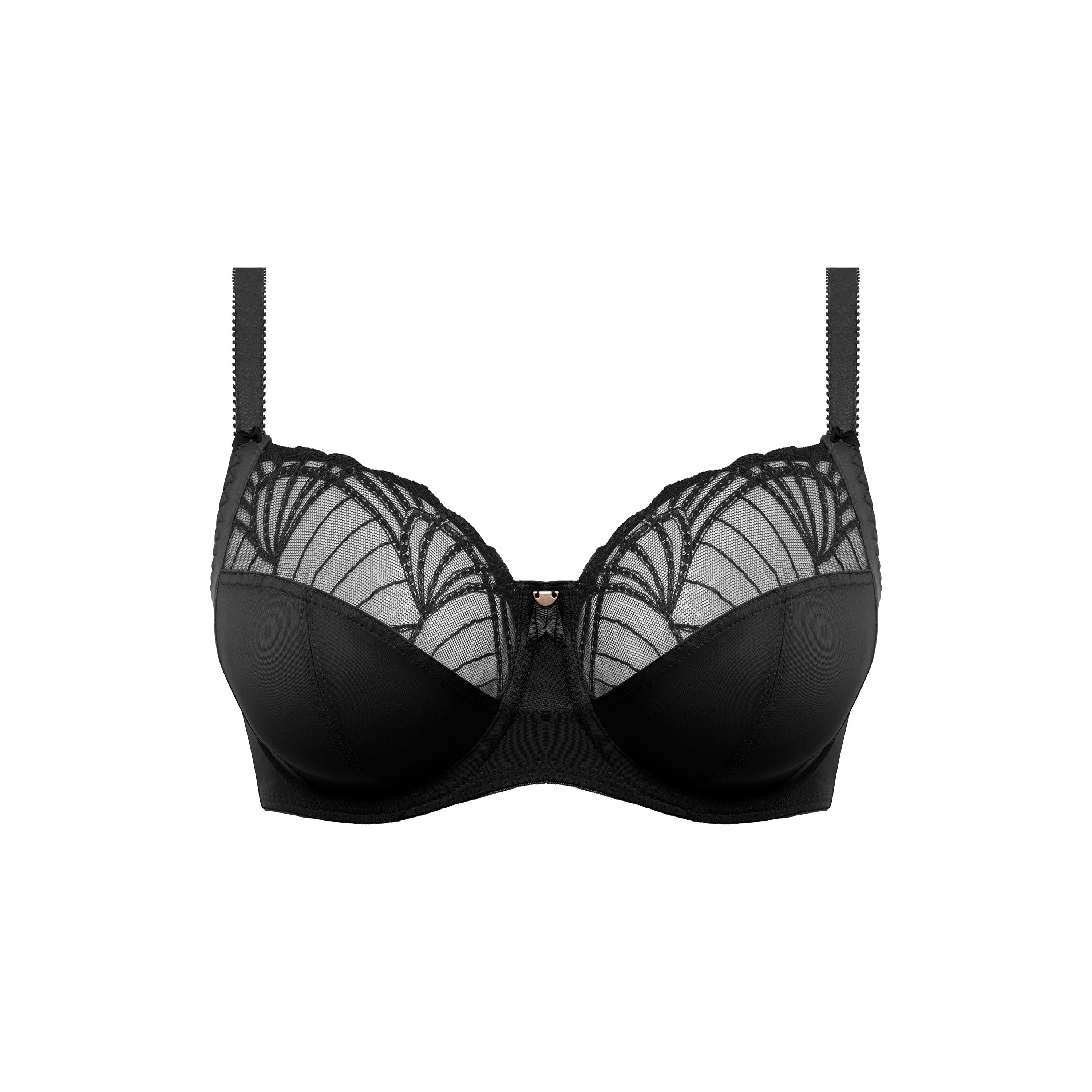 Adelle Side Support Bra in Black