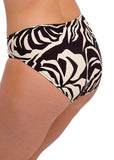 Aruba Nights Mid Rise Bikini Brief - Black & Cream