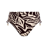 Aruba Nights High Waist Bikini Brief in - Black & Cream