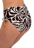Aruba Nights High Waist Bikini Brief in - Black & Cream