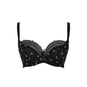 Blossom Balcony Bra in Black