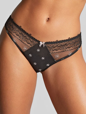 Blossom Brazilian Brief in Black