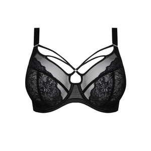 Brianna Underwire Plunge Bra in Black