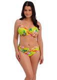 Cala Macarella Underwire Gathered Full Cup Bikini Top - Zest