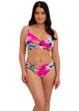 Carabelita Mid Rise Bikini Brief - Peony