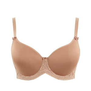 Cari Moulded Spacer T Shirt Bra in Caramel