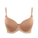 Cari Moulded Spacer T Shirt Bra in Caramel