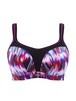 5021 Power Wired Sports Bra in Digital Stripe