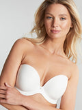 Faith Moulded Strapless Bra - White