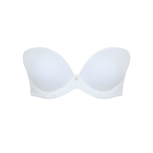 Faith Moulded Strapless Bra - White