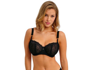 Fascinate Balconette Bra in Black