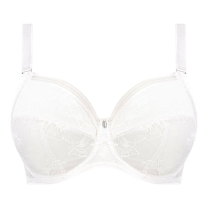 Fusion Lace Side Support Bra - White