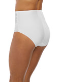 Illusion High Waist Brief - White