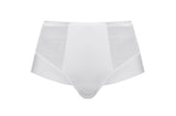 Illusion High Waist Brief - White