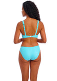 Jewel Cove Underwire High Apex Bikini Top - Stripe Turquoise