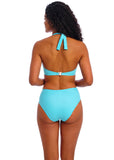 Jewel Cove Underwire Halter Bikini Top - Stripe Turquoise