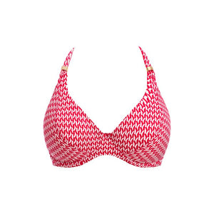 Koh Lipe Underwire Halter Bikini Top - Radiant Red