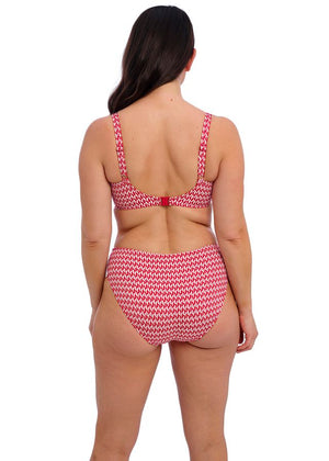 Koh Lipe Mide Rise Bikini Brief - Radiant Red