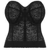 Lace Bridal Lace Bustier in Black