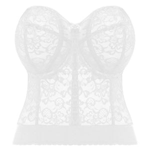 Lace Bridal Lace Bustier in White