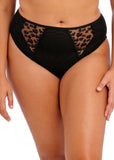 Namrah High Leg Brief - Jet