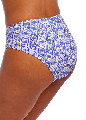 Ocean Breeze High Coverage Bikini Brief - Denim