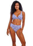 Ocean Breeze High Apex Bikini Top - Denim