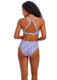 Ocean Breeze High Apex Bikini Top - Denim