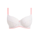 Offbeat Underwire Padded Half Cup Bra - White